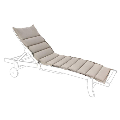 CUSCINI CUSCINO LETTINO LETTO BRANDINA GRIGIO TRAPUNTATO 181 X 52 CM GIARDINO ESTERNO SPIAGGINA