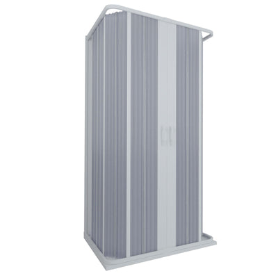 BOX DOCCIA 3 LATI RICHIUDIBILE 80 X 80 X 80 BIANCO APERTURA A SOFFIETTO RIDUCIBILE SU MISURA