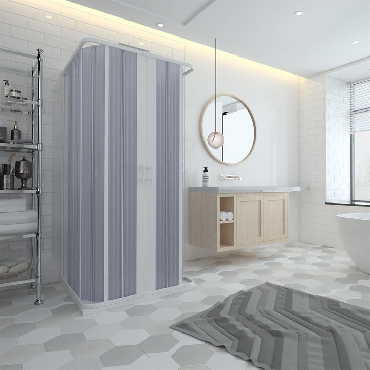 Decorspace Eck-Duschkabine 'Flex' – 70x120 Cm, Faltbare Tür, Made In Italy, 10 Jahre Garantie