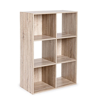 LIBRERIA MILA 3 RIPIANI IN LEGNO ROVERE LIBRERIE DA UFFICIO ARREDAMENTO INTERNO H 90 CM