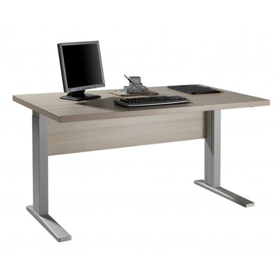 SCRIVANIA ALTEZZA REGOLABILE FRASSINO DA UFFICIO E STANZETTA 150 X 80 CM PORTA PC